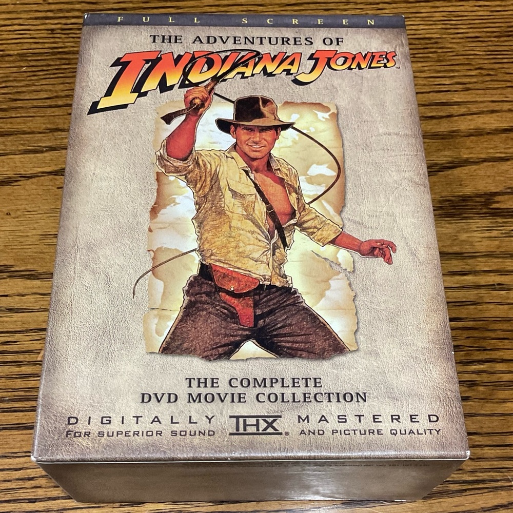 Adventures of Indiana Jones DVDs 📀 Raiders Lost Arc, Temple Doom & Last Crusade